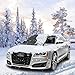 Produktbild Frostabdeckung Auto, Aostar 210cm*120cm Winterabdeckung Scheibenabdeckung Eisschutz Frontscheibe Abdeckung Winterschutz Schneeschutz Anti-Frost Eisschutzfolie Auto Abdeckungen Winter + Sommer Autoabdeckung (Black)