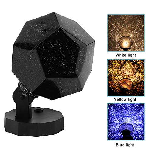Romantic Starry Lamp，Projector Light Night Sky Lamp （ 3 Modes Rotation LED 3 Color Light）