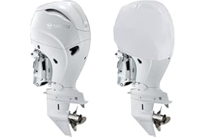 Oceansouth TOHATSU Housse ventilée hors-bord (housse compatible avec MFS75A, MFS90A, MFS100A, MFS140A (à partir de 2020)) (blanc)
