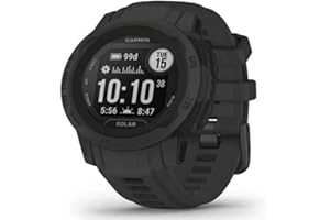 Garmin Instinct 2s, Solar Graphite - Montre GPS Solaire Robuste et connectée - Boîtier 40 mm