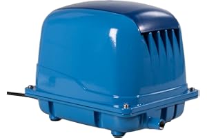 AquaForte AP-45 Luftpumpe, 25 Watt, Max. Druck 3,0 m, Geeignet für Pools und Teiche bis 28m3, Fische max. 24.000 Liter, Koi max. 12.000 Liter, 2,9 kg, Ausgang 16,5 mm