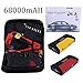 Produktbild 68000ma multifunktionale Tragbare Autos Auto Notstart Auto Starthilfe Power Bank mit DREI Lichter Engine Booster - Rot