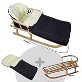 Universaler Winterfußsack aus Lammwolle, passt auf Babyschale, Kinderwagen, Buggy und Schlitten, geeignet für 3 und 5-Punkt-Gurtsysteme, leichte und schnelle Montage, wasser- und windabweisend