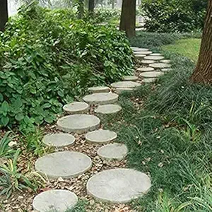 Ubersweet Imported 1X(Garden DIY Round Mold Cement Brick Road Model Concrete Stepping C4L8