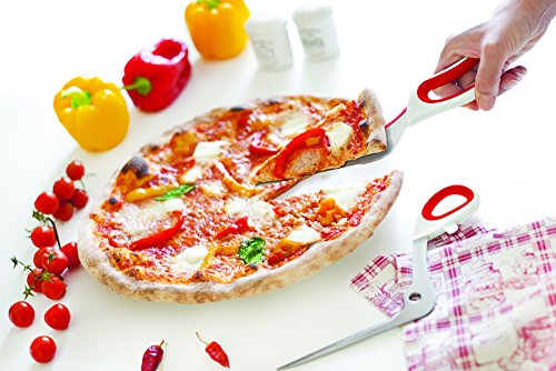 GP&me Pizza-Schere, Edelstahl / hitzebeständiges Silikon, Rot / Weiß - 3