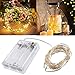 Produktbild Lichterketten Lichterkette LED Lichterkette mit batterie kupferdraht string light 2 Meter 20 LED Batteriekasten Silber Kupferdraht Schnur Christmas String Lights Multi-Color String Lights