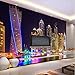 Produktbild Benutzerdefinierte 3D Fototapete Dubai Nachtansicht Stadt Gebäude Wandbild Tapeten Wohnkultur Wohnzimmer Hintergrund Wandmalerei
