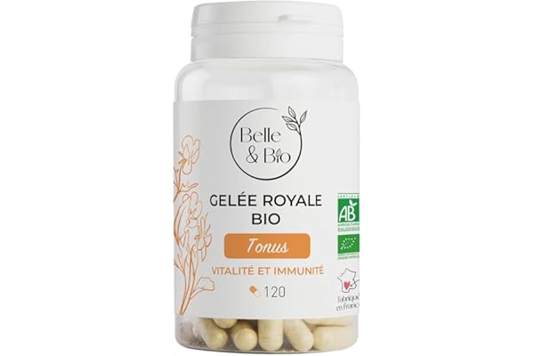 Belle&Bio | Gelée Royale Bio | 120 gélules | Fabriqué en France