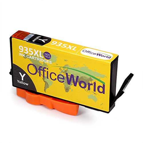 OfficeWorld Kompatible Patronen Ersatz für 934XL 935XL Druckerpatrone Hohe Kapazität mit Neuer Chips Kompatibel für Officejet Pro 6830 6820 6230 6812 6815 6835 Drucker (1 Schwarz, 1 Cyan, 1 Magenta, 1 Gelb) - 6