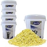 5 x 10 L Cats Power Ökostreu Katzenstreu Mais Klumpstreu Naturstreu im weißen Eimer