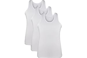 RUBAB Men's Vests Classic Style Tops Summer Multipack - Easy Dry Fit Tank Top for Gym Sleeveless Workout Men Vests Cotton Black Plain Tshirt for Everyday Athletic Wear Running Undershirt (Pack 3)