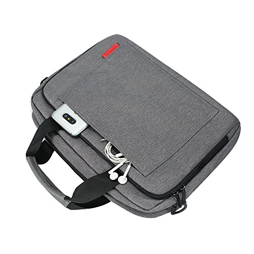 iCozzier Laptoptasche mit Handgriff und Schultergurt sowie Zubeh  rf  chern  multifunktionelle Schutzh  lle f  r Laptop  Botetasche mit Elektronik Zub