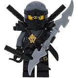 LEGO Ninjago Minifigur Cole aus Set 70595 incl. 4 GALAXYARMS Schwertern - Ninjago