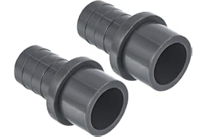 PATIKIL UPVC Réducteur Tuyau Raccord 32mm OD 25mm Barbelé, 1 Paquet Droit Accouplement Adaptateur Connecteur, Gris