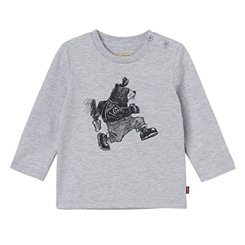Levi's Kids Baby-Jungen Langarmshirt LS Tee Ted, Grau (Marled Grey 24), 86 (Herstellergröße: 24M) Levi's Kids Baby-Jungen Langarmshirt LS Tee Ted, Grau (Marled Grey 24), 86 (Herstellergröße: 24M)