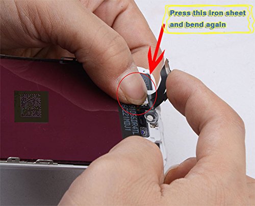 UGadget Nuevo Blanco Pantalla LCD de Repuesto de la Asamblea digitalizador de Pantalla t     ctil con Kit de Herramientas para iPhone 5S  4   