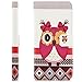 Produktbild Saxonia Tasche Samsung Galaxy S7 Edge Hülle Flip Case Schutzhülle Handytasche mit Kartenfach Motiv Rote Eule