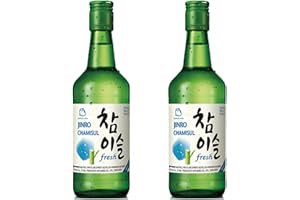 LET'S GO MARKET Jinro Chamisul Soju 350ml Alc. 16.5% by Vol(Pack of 2)