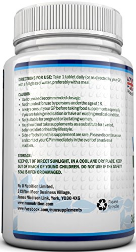 Vitamin K2 MK 7 200mcg | 365 Vegetarian and Vegan Tablets (not Capsules) | One Year Supply of High Strength Vitamin K2 Menaquinon MK7 from Trans-Isomer by Nu U Nutrition - Image 7