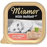 Miamor Milde Mahlzeit Geflügel & Forelle, 16er Pack (16 x 100 g)
