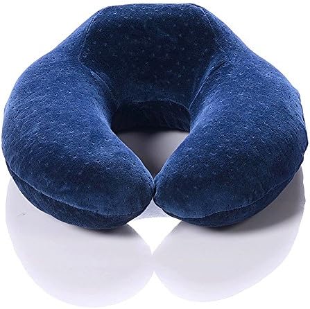 Travel Pillow - High Quality Memory Foam Neck Support Cushion Neck Support Pillow(Blue)