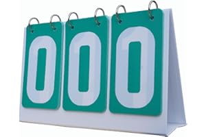 harayaa Tableau de Bord Flip Tableau de Bord Multi Sports Table 3 Chiffres Score Compteur de Score pour Le Volley-Ball Football