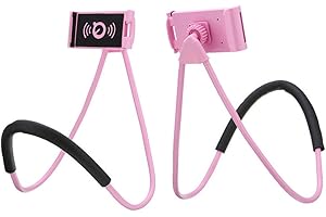 Soporte para teléfono Celular,ANGGO Universal Lazy teléfono móvil Soporte 360 rotación Flexible rotación teléfono Soportes para Colgar en Cuello teléfono Celular Soporte para para Teléfonos