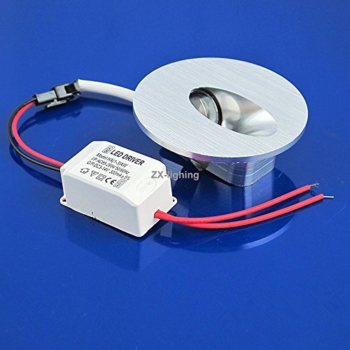 Preisvergleich Produktbild 10er SET LED Wand Treppenbeleuchtung Treppenlicht 1w Einbaustrahler Treppenlicht Rund (Warmweiß)