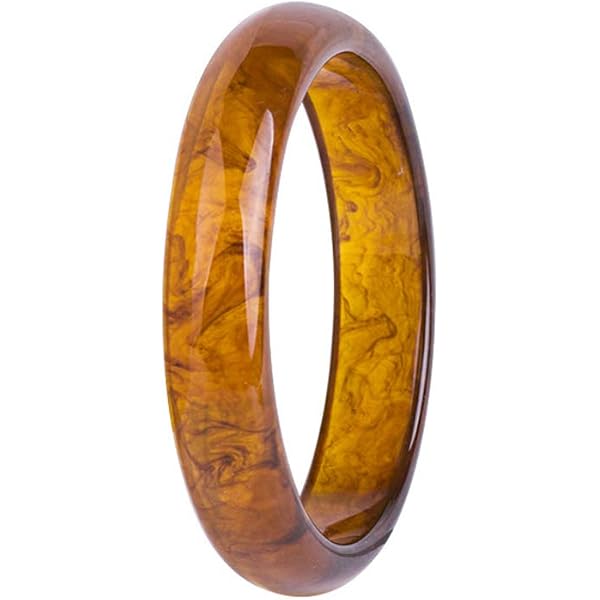 Bracelet Jonc En Résine Large Pour Femme - Manchette Géométrique Tendance - Pour Fêtes Et Tenues Décontractées