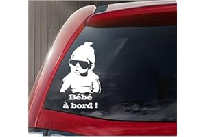 kdosublim Autocollant sticker Bébé à Bord Swag, Blanc