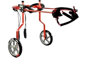 CORA PET Passeggini Rimorchio Sedia a Rotelle per la Riabilitazione delle Zampe Posteriori di Cane Gatto e Cuccioli, Carrello per Cani Anziani Feriti Disabili, Carrellino per Tutti i Cani