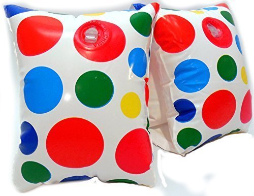 Play Day Aegs 3-6 Inflatable Water Wings White Polka Dots by Play Day