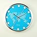 Produktbild GeekCook Raum-und Zeit-Tour Kreatives Wohnzimmer Wanduhr Mittelmeer-Stil Stille Metall 12 IN ( Color : Silver )