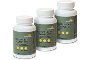 WELLPURSAN GMBH Wellpursan Prostastark Complete - 270 Stück Prostata Kapseln mit Kürbiskernpulver, Sägepalmenextrakt und Granatapfelschale, reich an Lycopin, Selen und Zink - 100% Vegan und frei von Zusätzen