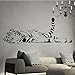 Price comparison product image Handaxian Creative Tiger Pattern Wall Sticker Removable Vinyl Wall Decals Wallpaper for Livingroom Vinyl Art Stickers Home Decor P43*115cm