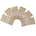 Produktbild LEORX Hochzeit Dekor Gabel Löffel Besteck Sackleinen Lace Storage Pouch Bag - 6ST