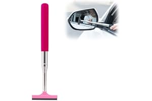 BSTCAR Tergicristallo per specchietto retrovisore dell'auto, tergicristallo portatile per auto, tergicristallo telescopico per finestre dell'auto, parabrezza, porte della doccia, specchi del bagno