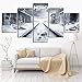 Produktbild guutop Leinwandbilder Bilder 5 Stücke Metro 2033 Malerei Modulare Metro Exodus Spiel Poster Für Wohnzimmer Wand Kunstwerke Wohnkultur -Frame
