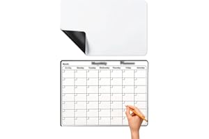 WIRZUL 2 calendrier magnétique pour réfrigérateur et tableau blanc pour la planification des repas en famille, les listes de courses ou les aides à l'étude. Cadeaux pratiques pour garçons et filles.
