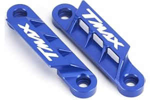 Modeer per Yamaha Tmax 560 Tech Max 2020-2023 Tmax 530 SX DX 2017-2020 Moto CNC Coppia Parafango anteriore Piastra dell'asse Slider decorativo tmax530 tmax560 techmax Accessori (blu)