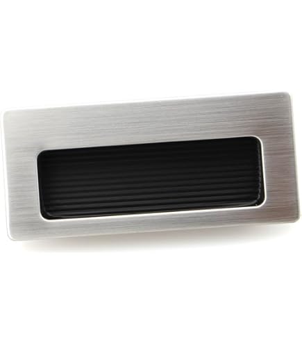 Maniglie Estraibili A Scomparsa Tonde Per Cassetti 41x11mm - 5 Pezzi In Acciaio Inox Argento Uxcell