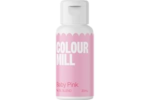 Colour Mill Oil Blend Food Colouring Baby Pink: Colorante Alimentare Liposolubile a Base di Olio - 20 ml