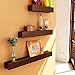 Artesia Brown Wooden Wooden Wall Shelf Set Of Three/ Display Rack Shelf/Wall Shelves RS.1024.00