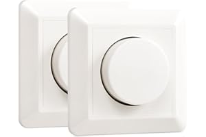 Zestaw greenandco® gc-200MCM cyfrowy ściemniacz główny 1-200W + gc-200MCS dodatkowy moduł sterujący, biały