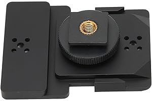 Eosnow Hot Shoe Mount Adapter, Accurate Hole Sturdy Universal Hot Shoe Mount, Hot Shoe Mount Adapter Fine Polished, Camera Hot Shoe Mount for G3 100 300 500 G1 G2 G3 G4