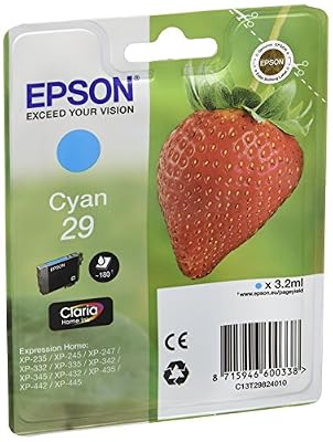 Epson 29 Claria Home Strawberry Cartouche d'encre d'origine Cyan