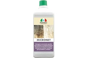 MARBEC MICRONET 1LT Limpiador específico para la eliminación de suciedad de pisoteo de materiales de piedra microporosos, como piedra, travertino y gres porcelánico.
