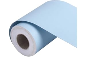 VisitRyl Wallpaper Border Peel and Stick for Bathroom Wall Border Sticker Home Ceiling Decorative Border Light Blue 15cm X 500cm
