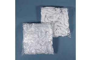 OVALA 10PCS x Elastic Disposable Shower Caps Hat Waterproof Clear Hair UK FOR WOMENS HAIR, SALOON AND SPA SHOPS