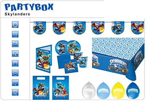 Folat 00250 - Partyset Skylanders mit 62 Teilen